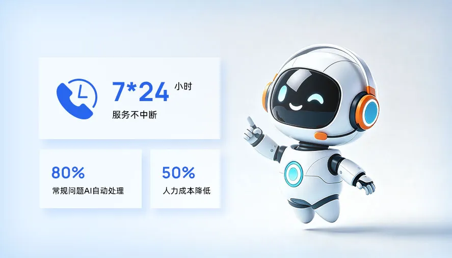 AI智能全天候应答<br>                             保障服务不间断