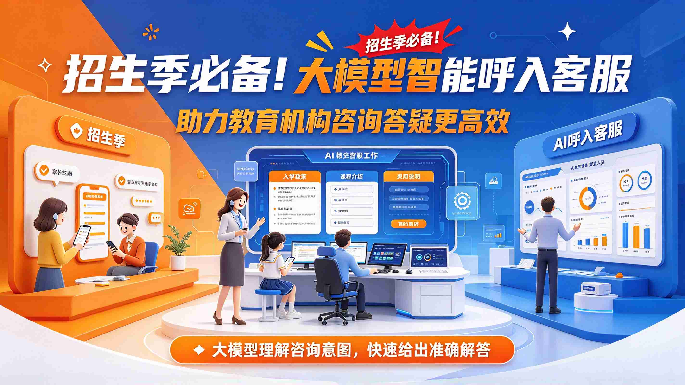 招生季必备！大模型智能呼入客服助力教育机构咨询答疑更高效